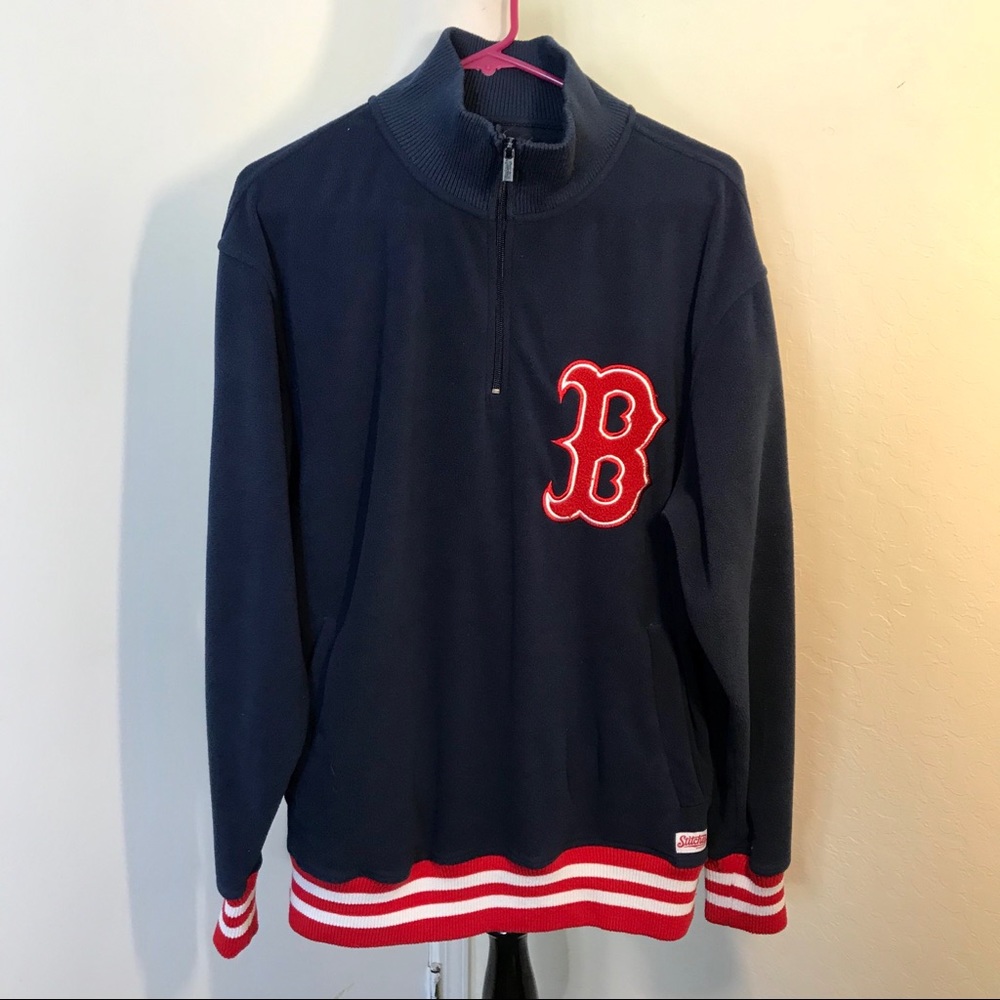 Stitch’s Boston Red Sox Half Zip Pullover Fleece M